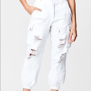 carmar white cargo pants